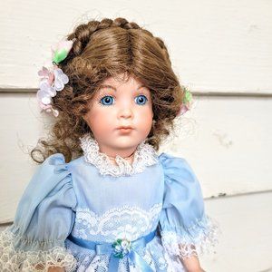 porcelain doll, made in Germany, signed collectibl